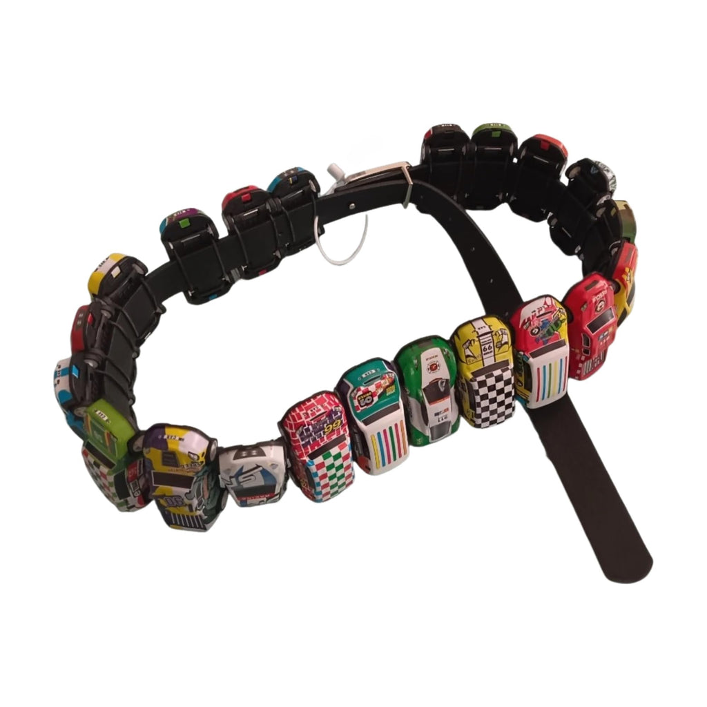 Steampunk Unusual Toy Car Belt For Pant -Y2K Unique Vintage Gear Design Jeans Belt for Men & Women